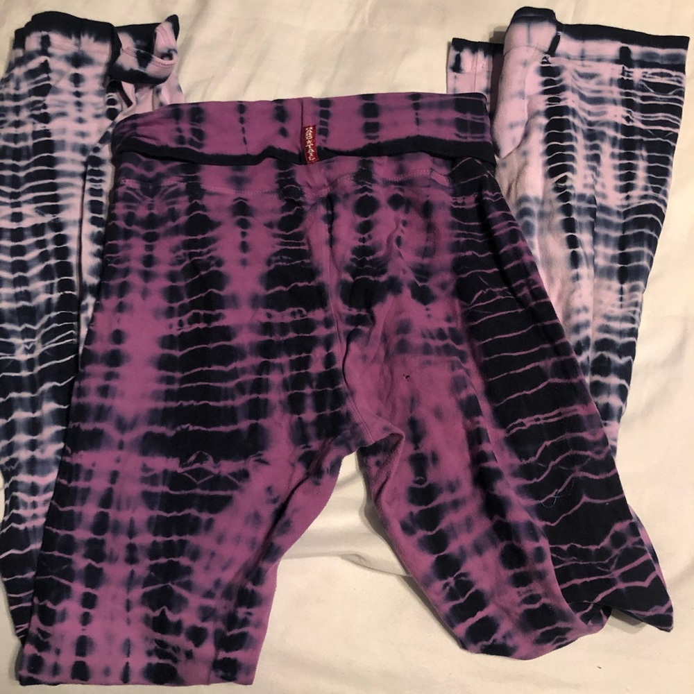 Tie dye yoga pants
